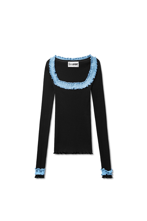 OPERASPORT ROSIE SEAMLESS TOP BLACK/BLUE